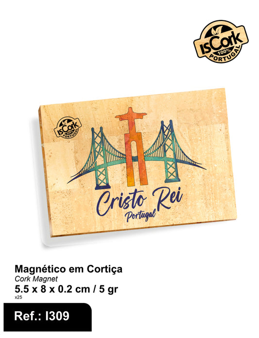 Cristo Rei Magnético Retangular I-30