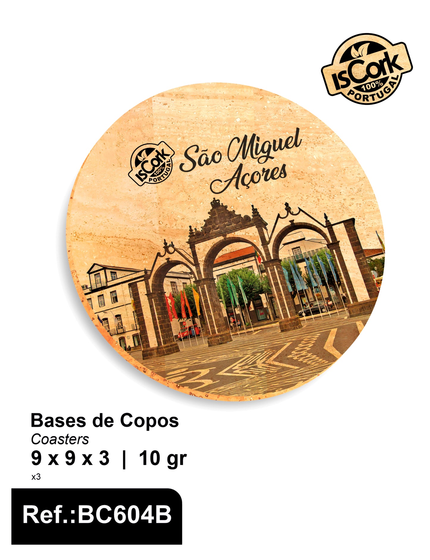 Base de Copos Redondo São Miguel I-33