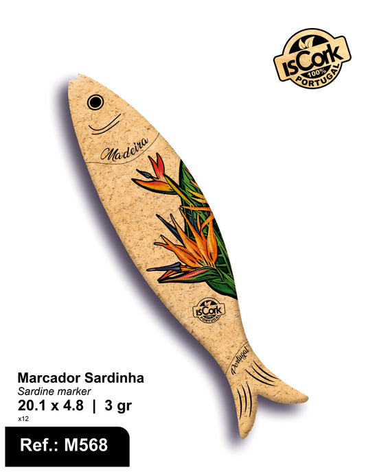Marcador Sardinha Madeira I-40