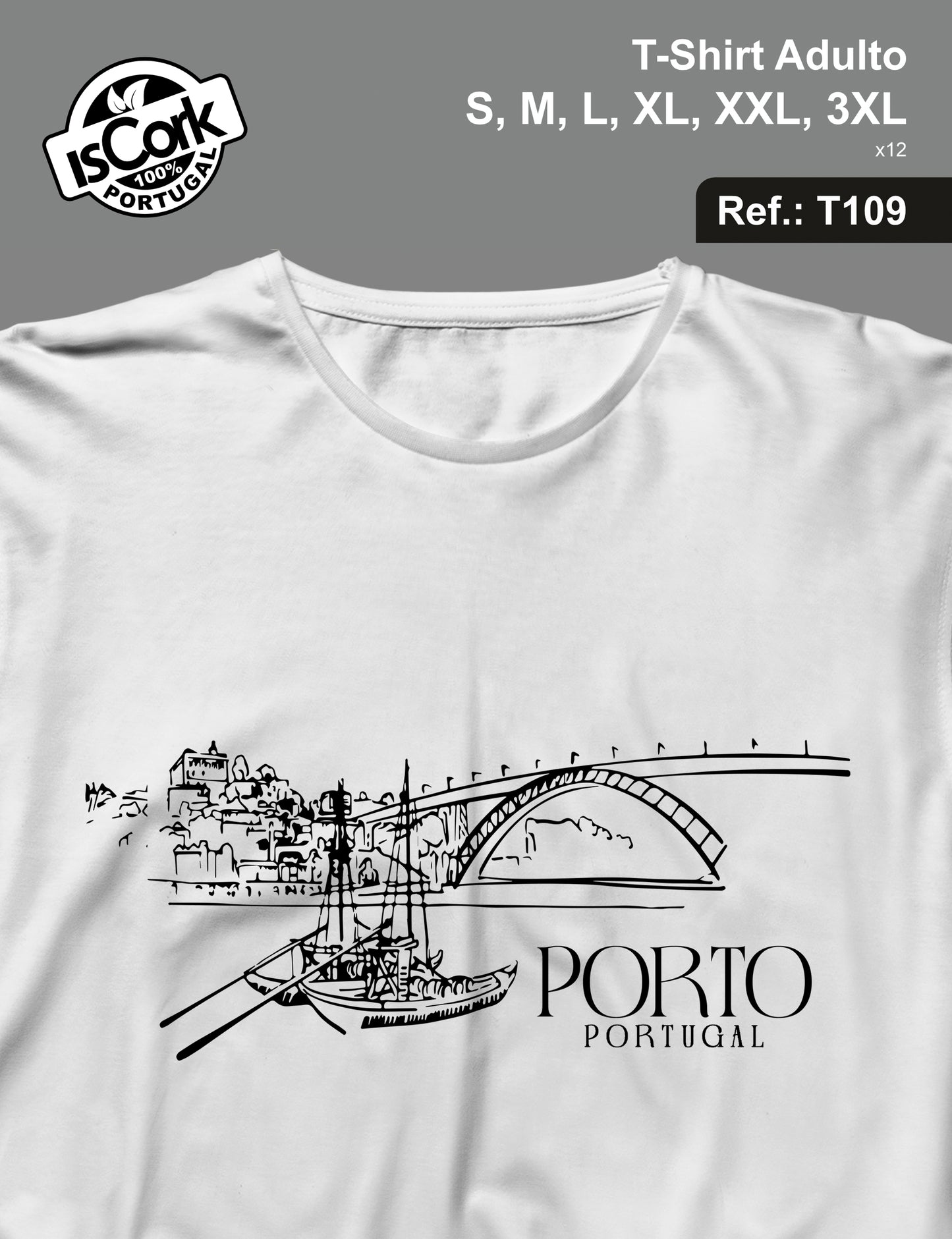 T-Shirt Adulto Porto T111