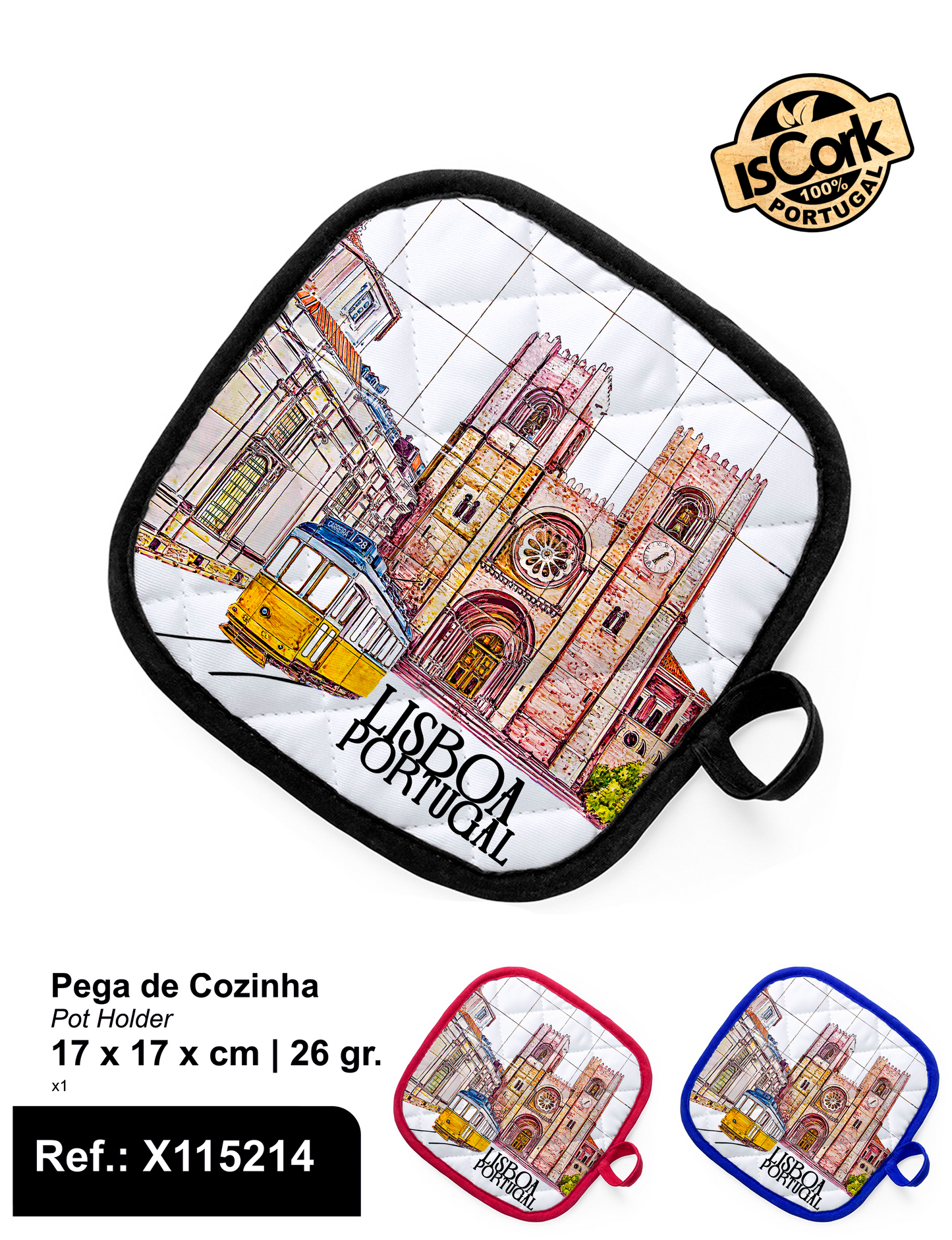 Pega de Cozinha Acolchoada Lisboa I-85